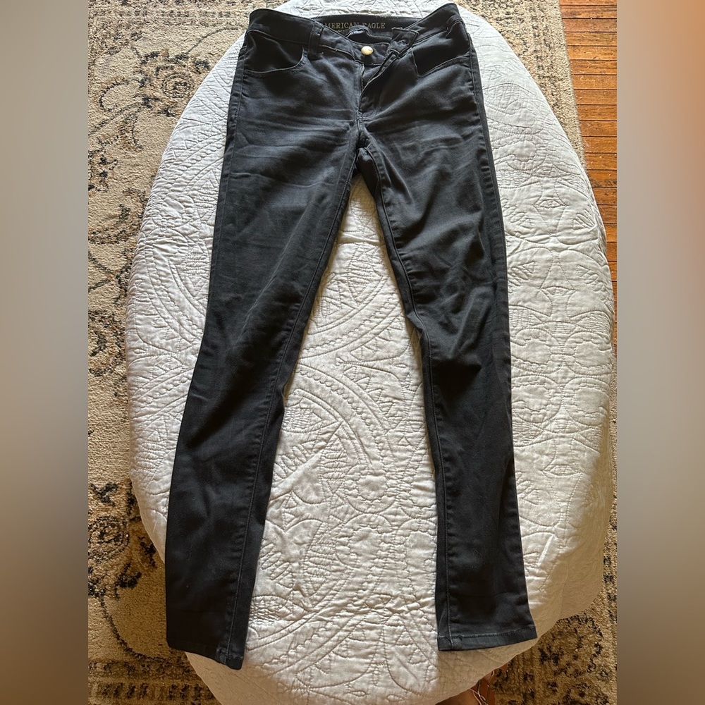 American Eagle Super Super Stretch Black Jeans